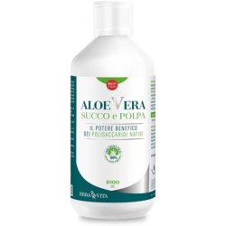 Erba Vita Aloe Vera Antioxidant Juice and Pulp Supplement 1 Liter