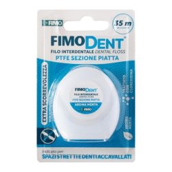 Fimodent Dental Floss 35m PTFE Flat Part Extra Smooth Ideal for Tight Spaces