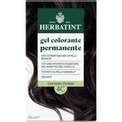 Herbatint Permanent Hair Color Gel 4C Ash Brown 170ml