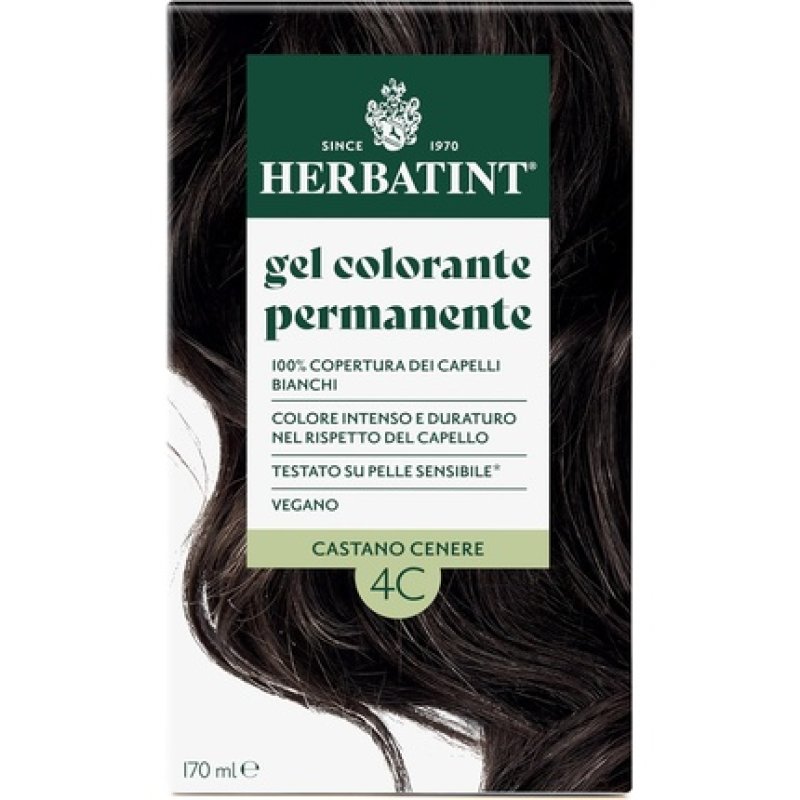 Herbatint Permanent Hair Color Gel 4C Ash Brown 170ml