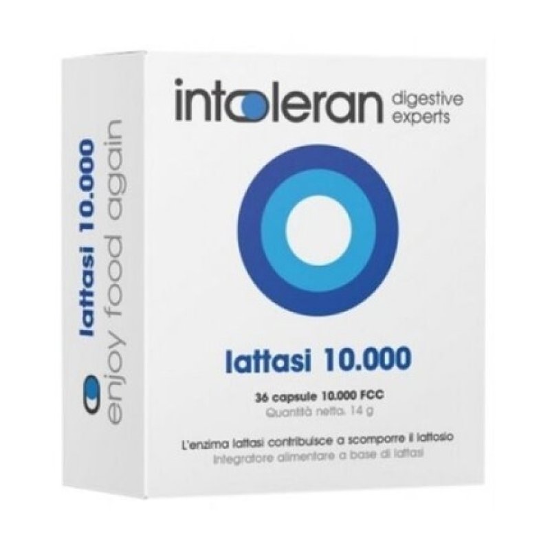 INTOLERAN Lactase 10000 Lactose Digestive Supplement 36 Capsules