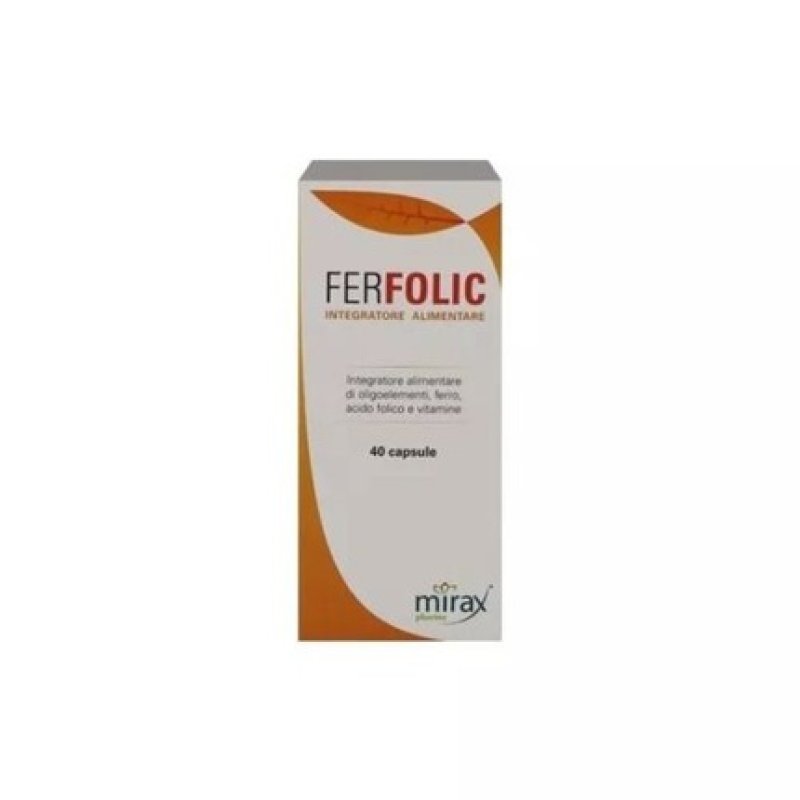 ERBEX Ferfolic Iron Supplement 40 Capsules