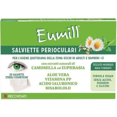 Eumill Periocular Wipes 20 Pieces