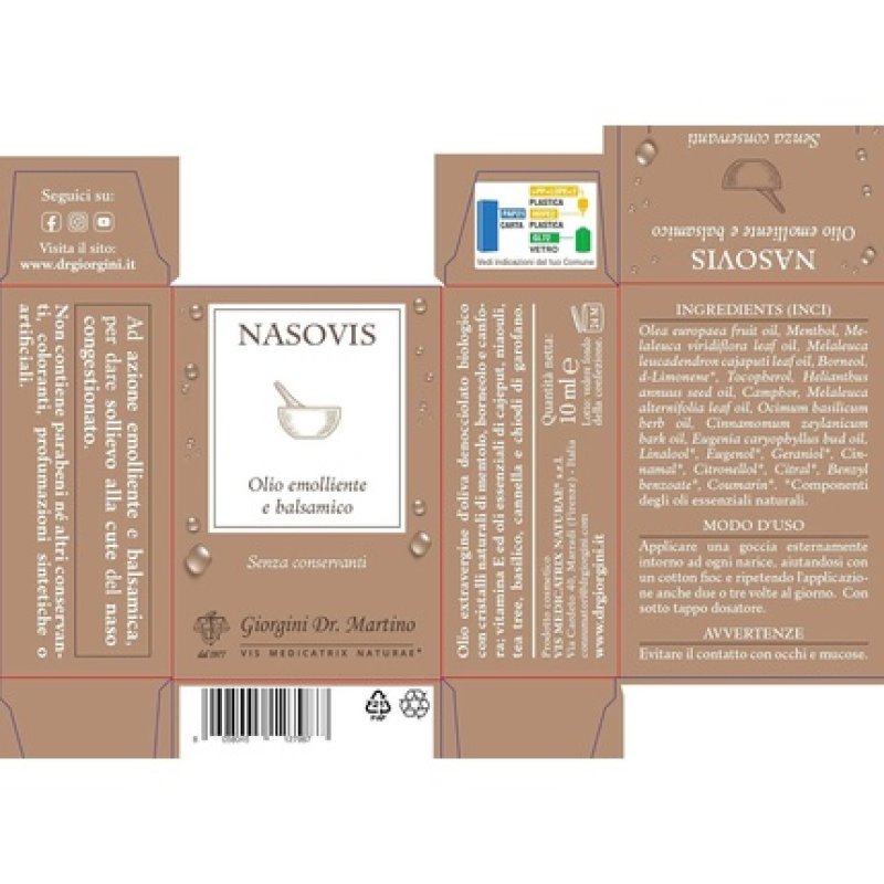 Nasovis Emollient and Balsamic Oil 10ml