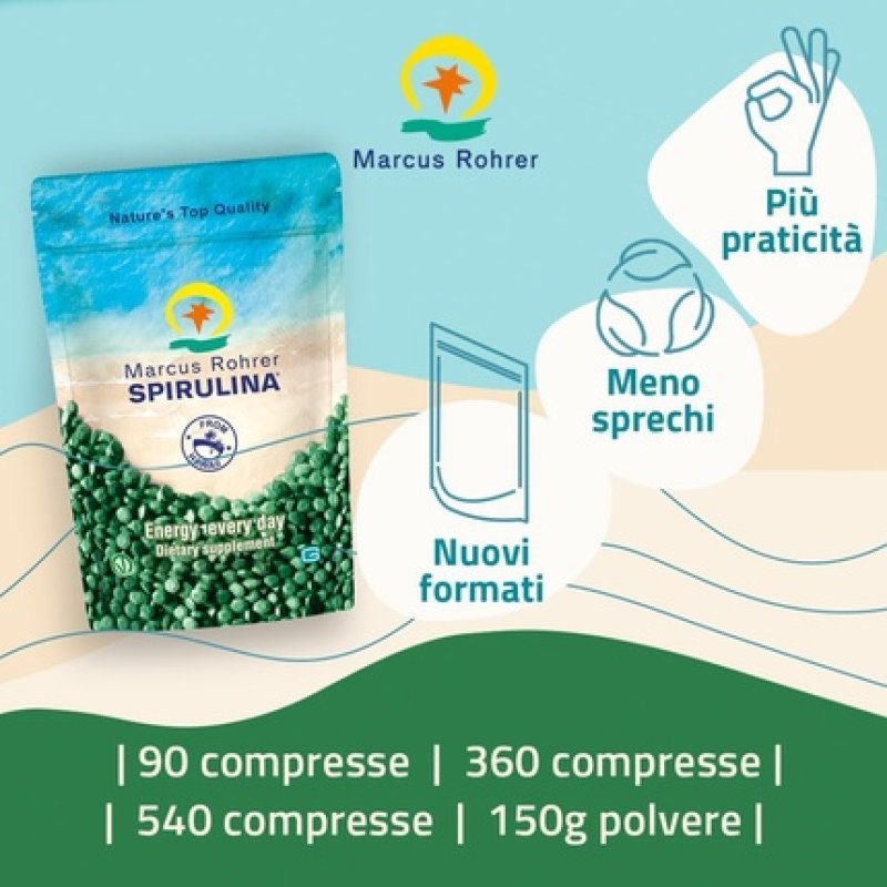 Marcus Rohrer Hawaiian Spirulina Resealable Bag 90 Tablets