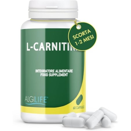 Algilife L-Carnitine Sports Supplement for Energy and Muscle Recovery 60 Capsules