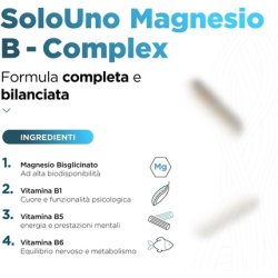 Solouno Magnesium B-Complex Supplement with Magnesium Bisglycinate and Vitamins