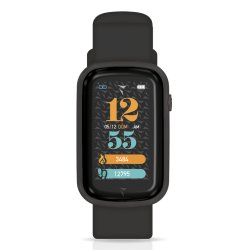 Techmade Steps 3.68 cm (1.45") 44 mm Digital Touchscreen Black