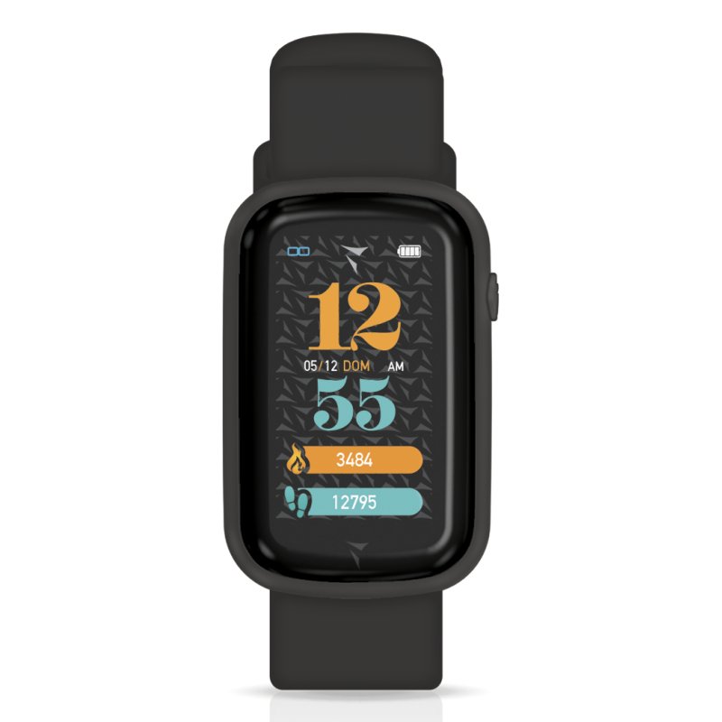 Techmade Steps 3,68 cm (1.45") 44 mm Numérique Écran tactile Noir