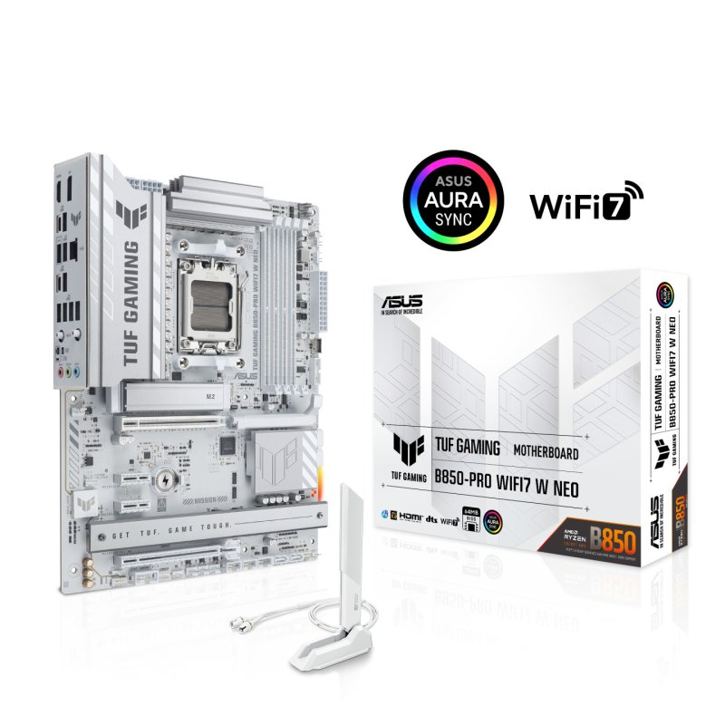 ASUS TUF GAMING B850-PRO WIFI7 W NEO AMD B850 Socket AM5 ATX