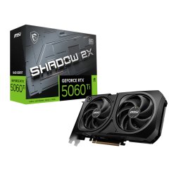 MSI GEFORCE 5060 TI 16GB SHADOW 2X OC PLUS BULK NVIDIA GeForce RTX 5060 Ti 16 Go GDDR7