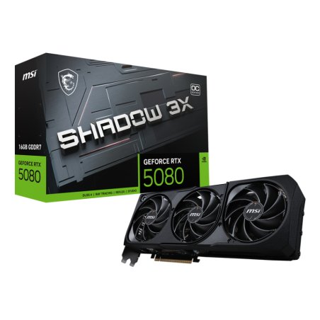 MSI GEFORCE RTX 5080 16G SHADOW 3X OC carte graphique NVIDIA 16 Go GDDR7