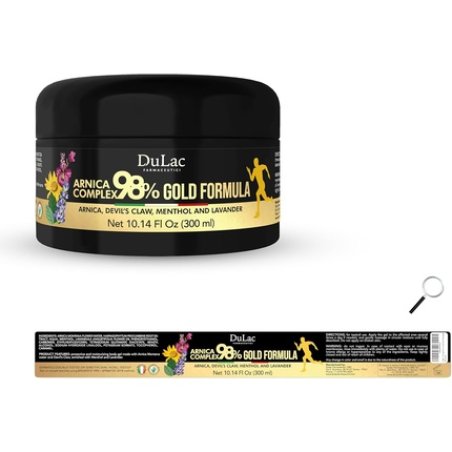 Dulac 98% Arnica Complex Gold Formula Gel Body Cream with Arnica