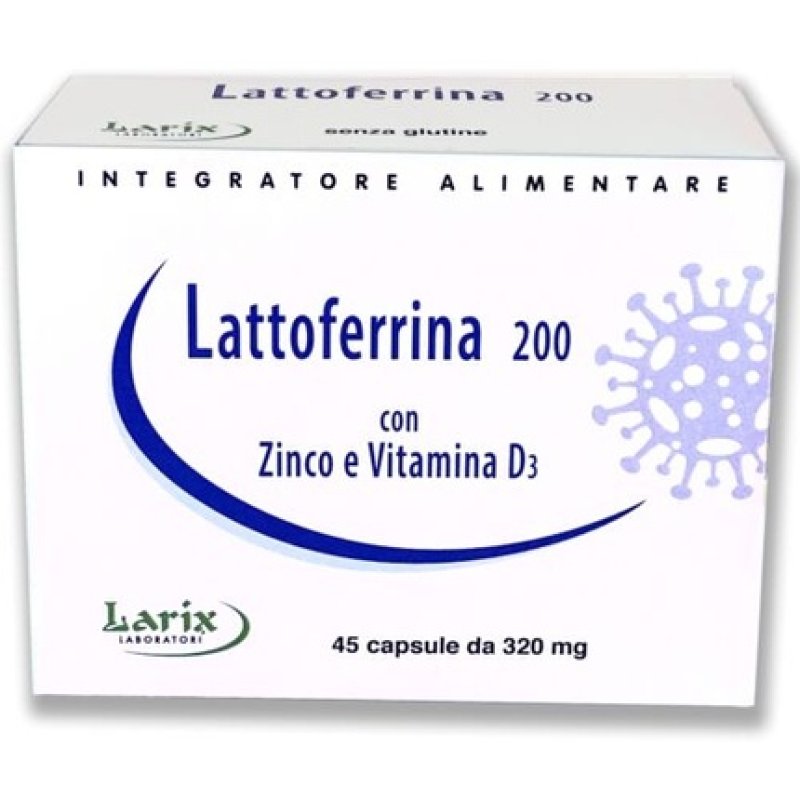 Lactoferrin 200 Larix Laboratories 45 Capsules