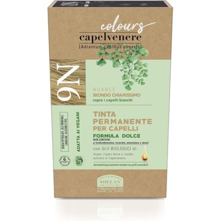 Helan Capelvenere Colour 9N Very Light Dark Blonde Permanent Hair Tint Ammonia Free