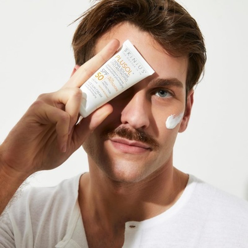 Skinius Plusol Face Sun Cream SPF 50 - Intense Tanning with Prevention