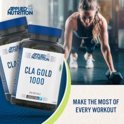 Applied Nutrition CLA Gold 1000-2000mg Conjugated Linoleic Acid Weight Management Supplement 100 Veggie Softgels