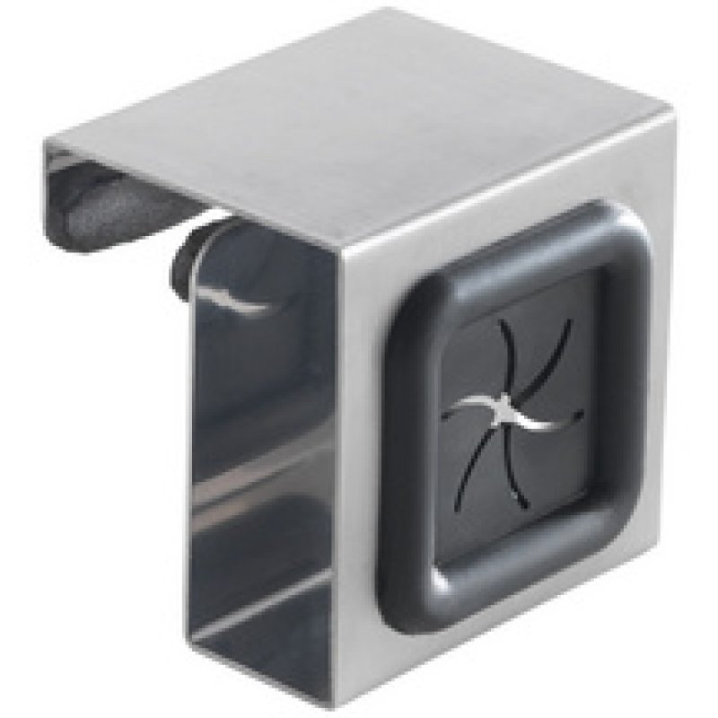 metaltex Porte-serviette, pour accrocher, carré, noir/gris