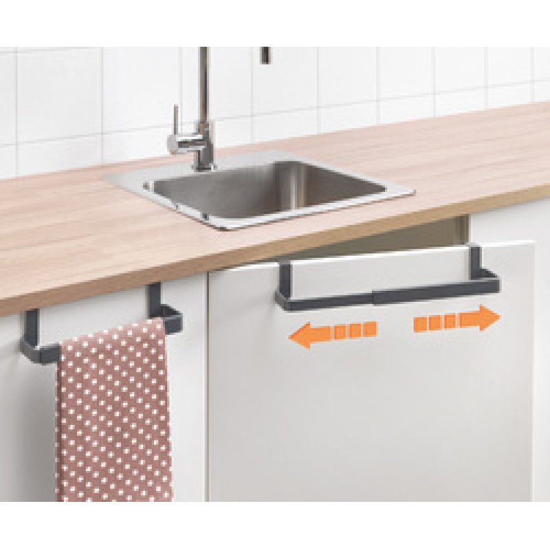 metaltex Porte-serviette Flex-Bar, extensible, gris