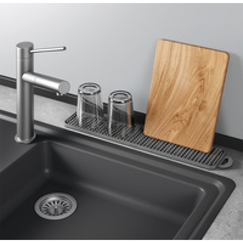 metaltex Tapis d'égouttage Gravity-Slim, gris