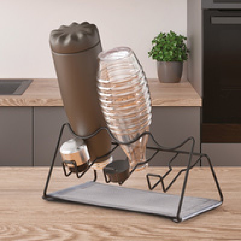 metaltex Égouttoir Sodatex 3 LAVA, noir mat