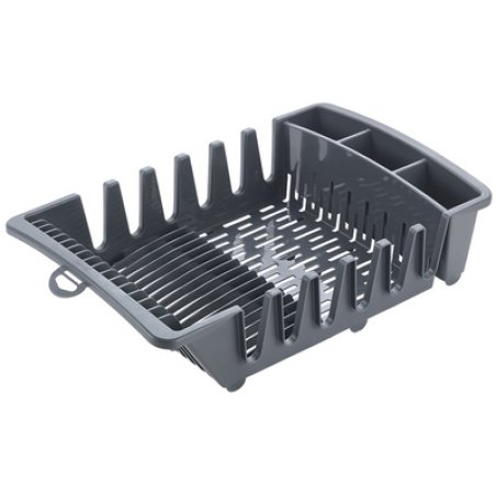 metaltex Égouttoir Smartex, transparent, en PP, gris