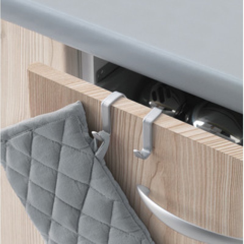 metaltex Crochet double Galileo, argent métallisé