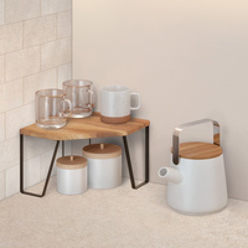 metaltex Étagère d'angle York LAVA, 1 niveau