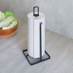 metaltex Porte-rouleau de cuisine Tokyo LAVA, noir mat