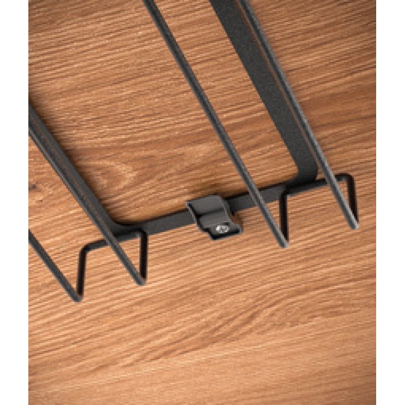 metaltex Porte-verres My-Glass LAVA, noir mat