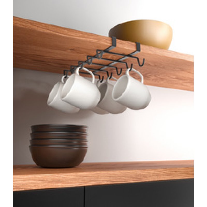 metaltex Porte-tasses My-Mug LAVA, noir mat