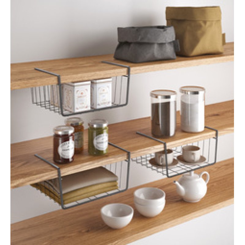 metaltex Panier suspendu Kanguro 40 LAVA, noir mat