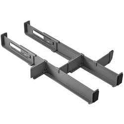 metaltex Organiseur de tiroir Multi-Fit, ABS, gris