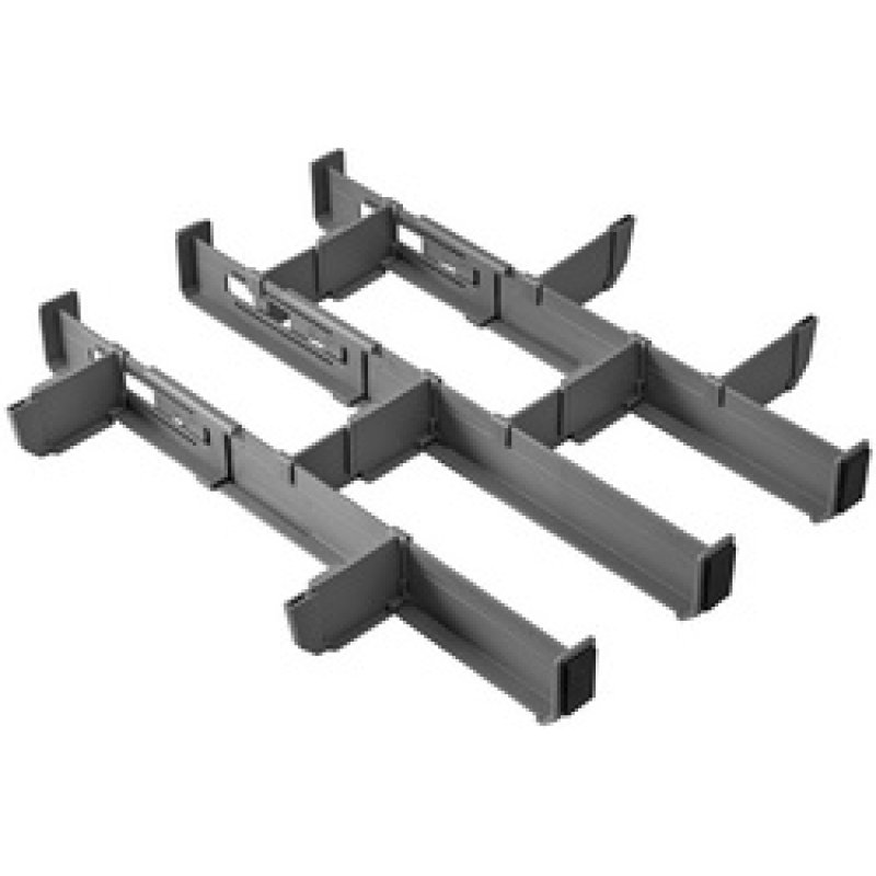 metaltex Organiseur de tiroir Multi-Fit Plus, ABS, gris