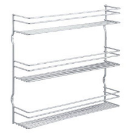 metaltex Étagère à épices Pepito 3, 3 niveaux, argent