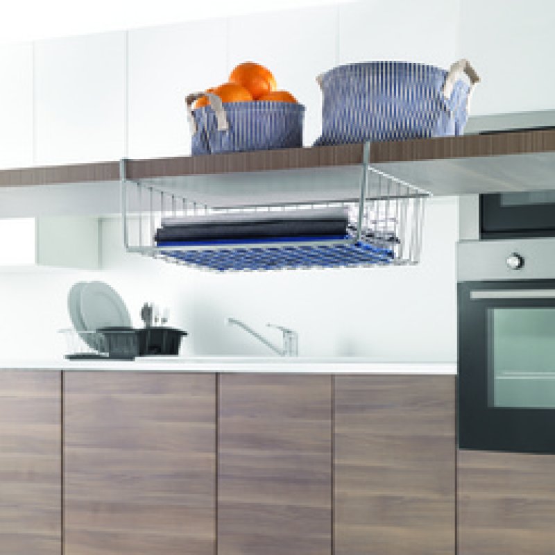 metaltex Panier suspendu Kanguro 40, argent métallisé