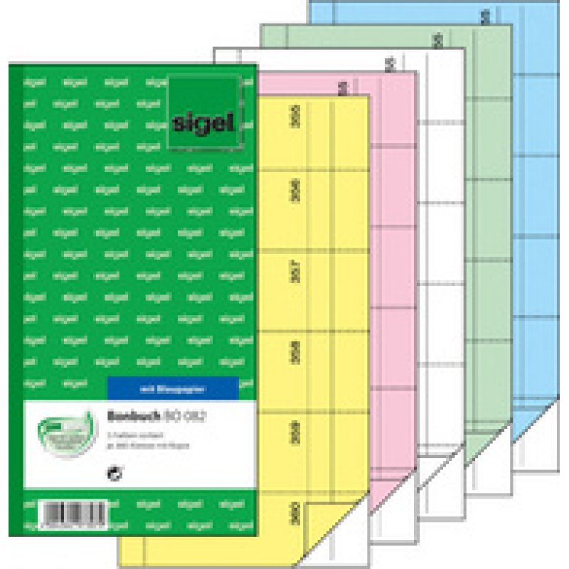 sigel Bloc de bons "Carnet de bons", 105 x 200 mm, assorti