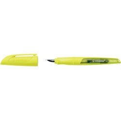 STABILO Stylo plume EASYbuddy FLUO M, pour droitiers, vert