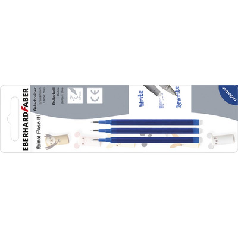 EBERHARD FABER Recharge pour stylo encre gel Animal Erase it