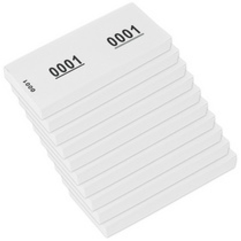 kangaro Bloc numéroté 1-1000, 105 x 42 mm, jaune