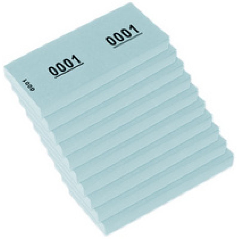 kangaro Bloc numéroté 1-1000, 105 x 42 mm, jaune