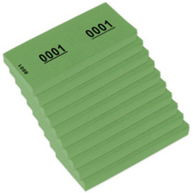 kangaro Bloc numéroté 1-1000, 105 x 42 mm, jaune