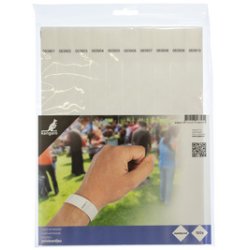 kangaro Bracelet événementiel, 254x19mm, indéchirable, jaune