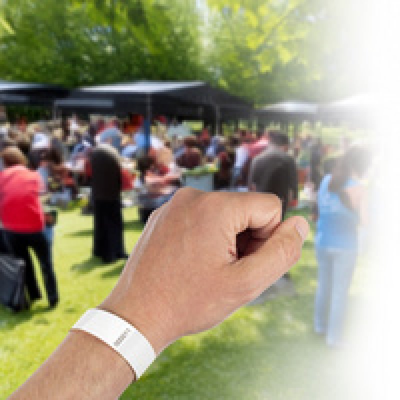 kangaro Bracelet événementiel, 254x19mm, indéchirable, jaune