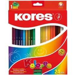 Kores - Kolores - Hexagonal 24 Coloured Pencils (96324)