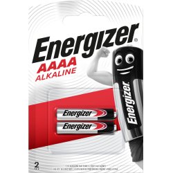 Energizer - Alkalin AAAA 2 Pack Battery