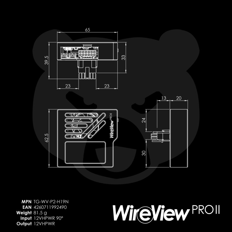 WireView Pro II (schwarz, normal, 12V-2x6-Pin, USB-C)