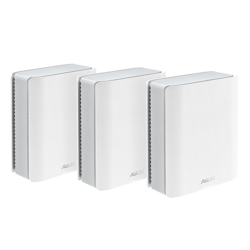 Asus (ZenWiFi BT8) BE14000 Tri-Band Wi-Fi 7 Smart AiMesh Extendable Routers (3 Pack), Up to 5,900 sq.ft, 2x 2.5G Ports,