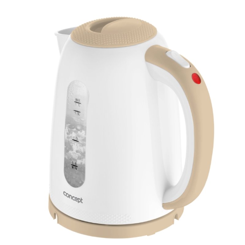 Concept RK2331 bouilloire 1,7 L 2200 W Beige, Blanc