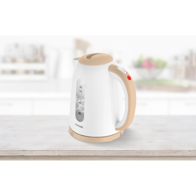 Concept RK2331 electric kettle 1.7 L 2200 W Beige White